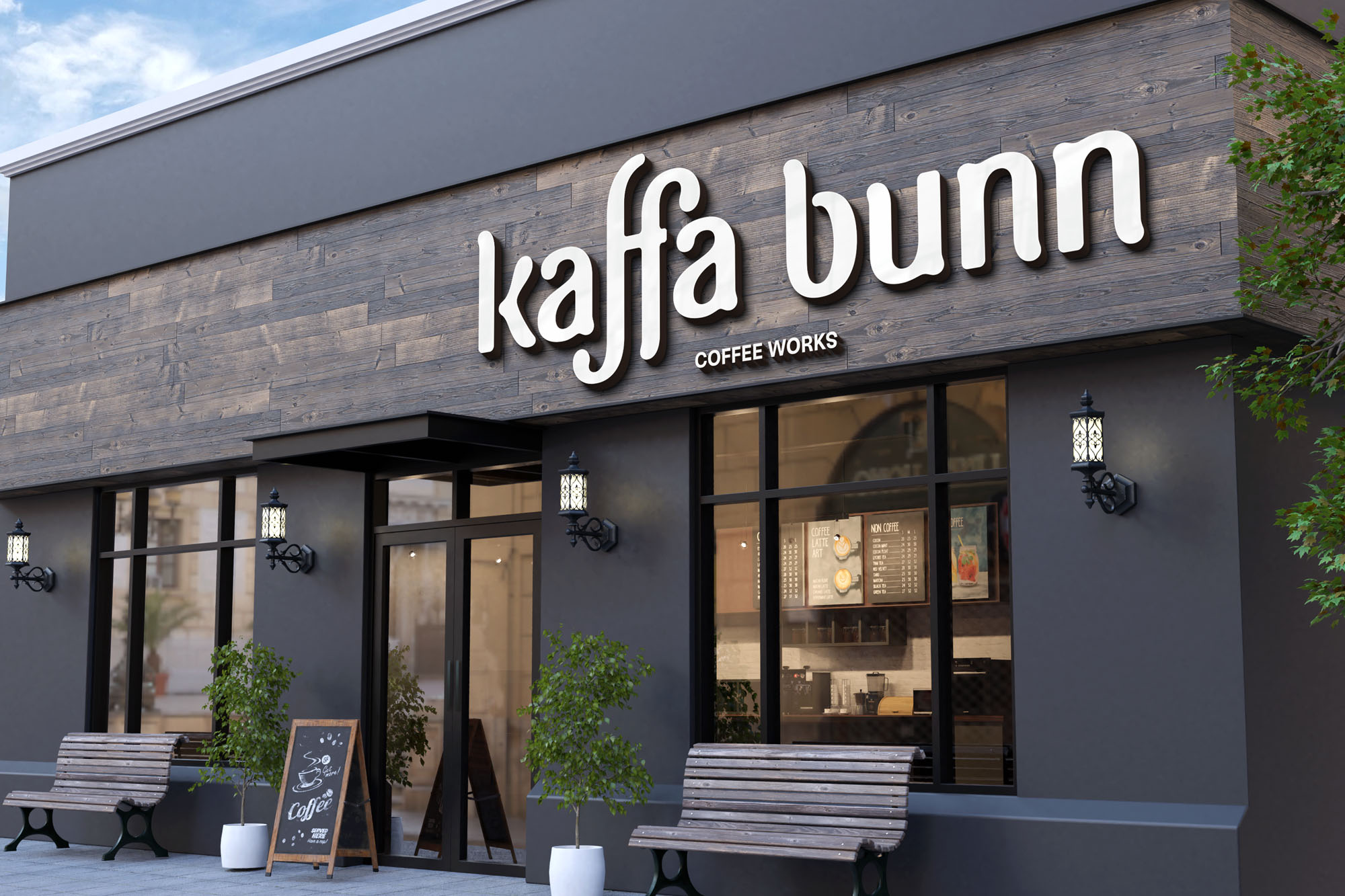 咖啡店品牌設計,品牌標識設計