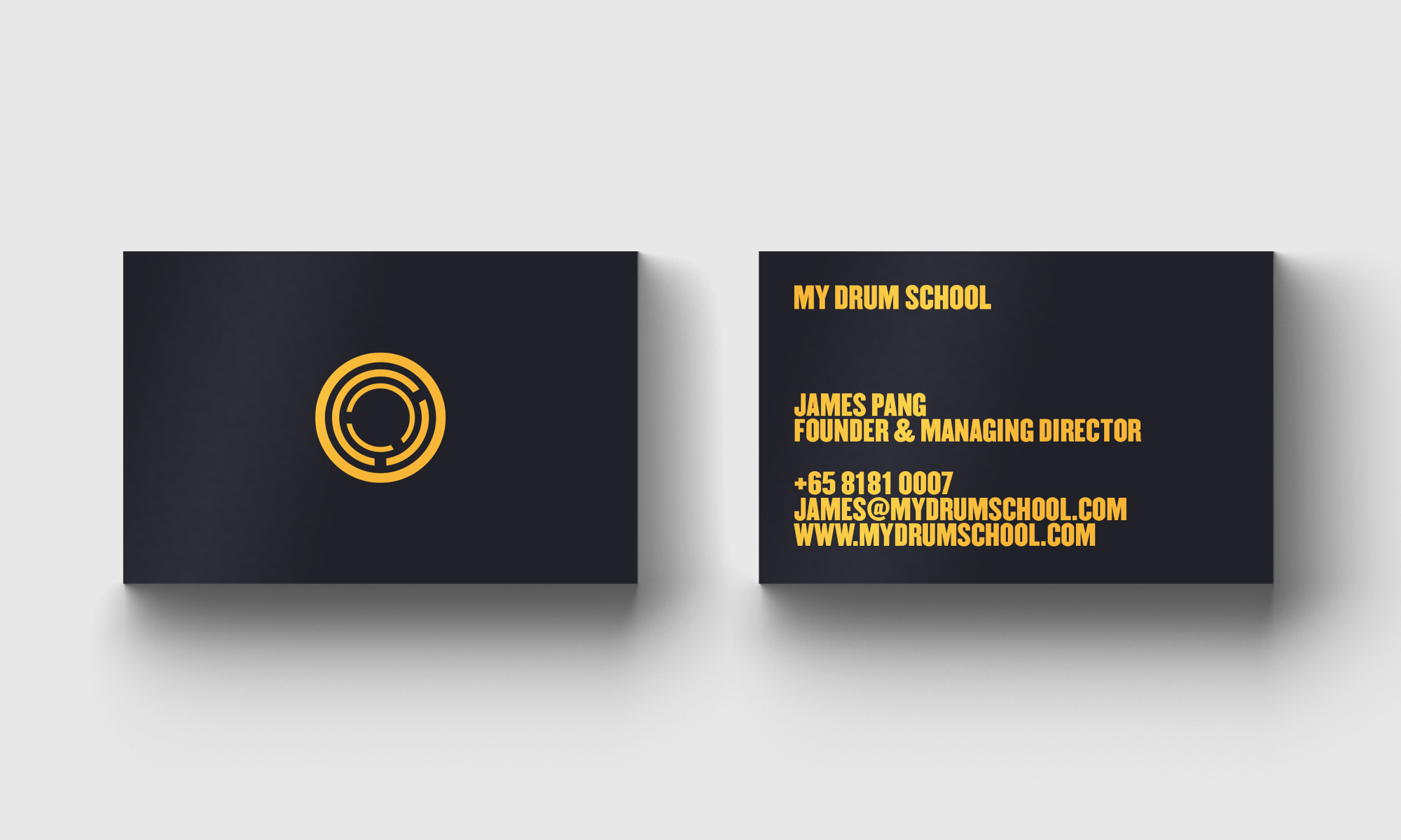 架子鼓學校名片設計