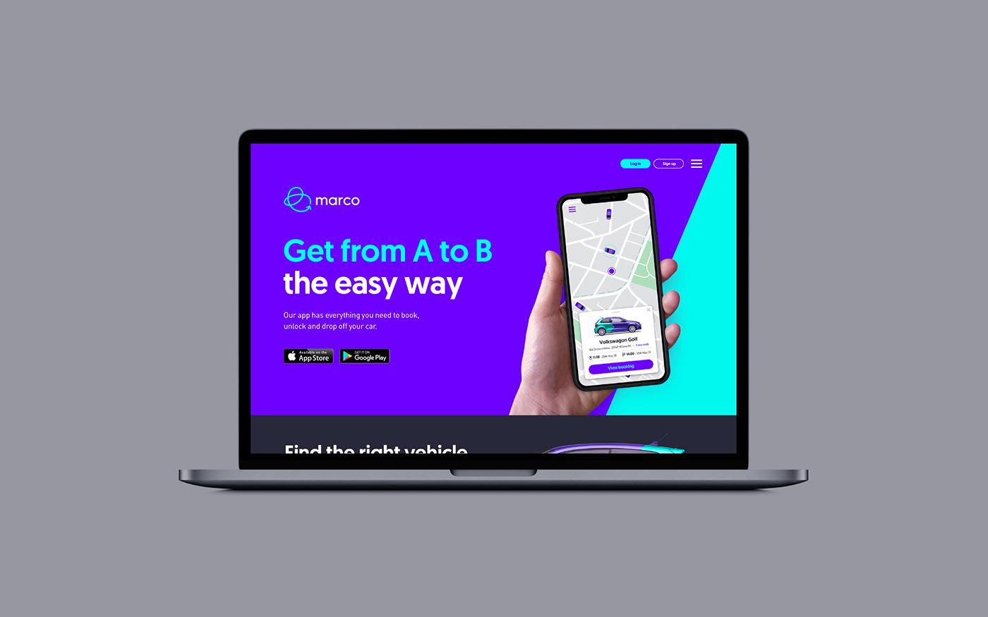無障礙汽車共享平臺Marco品牌形象設(shè)計