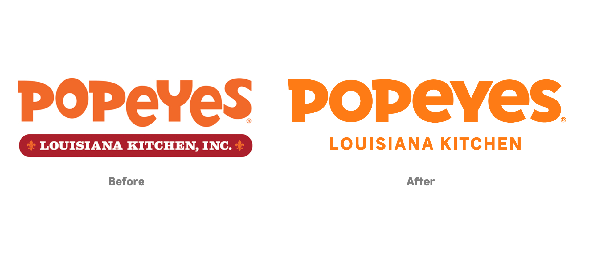 快餐雞肉薩米餅Popeyes更新品牌LOGO