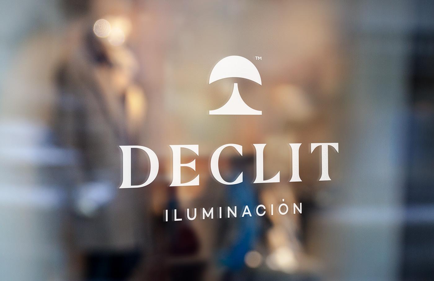 Declit家居燈具品牌標志設計