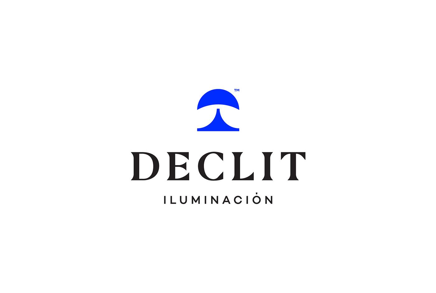 Declit家居燈具品牌標志設計