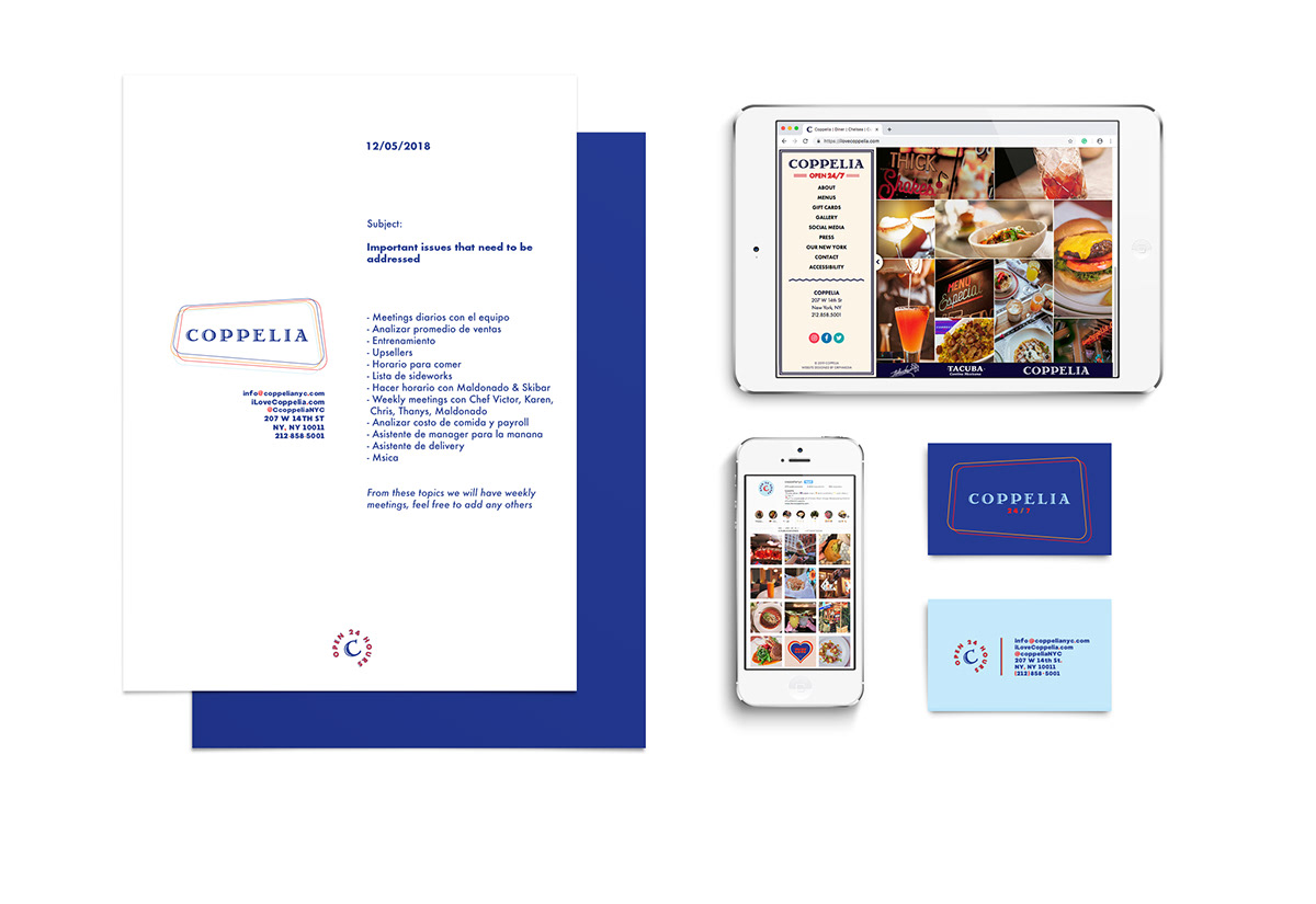Coppelia NYC餐飲品牌VI設計