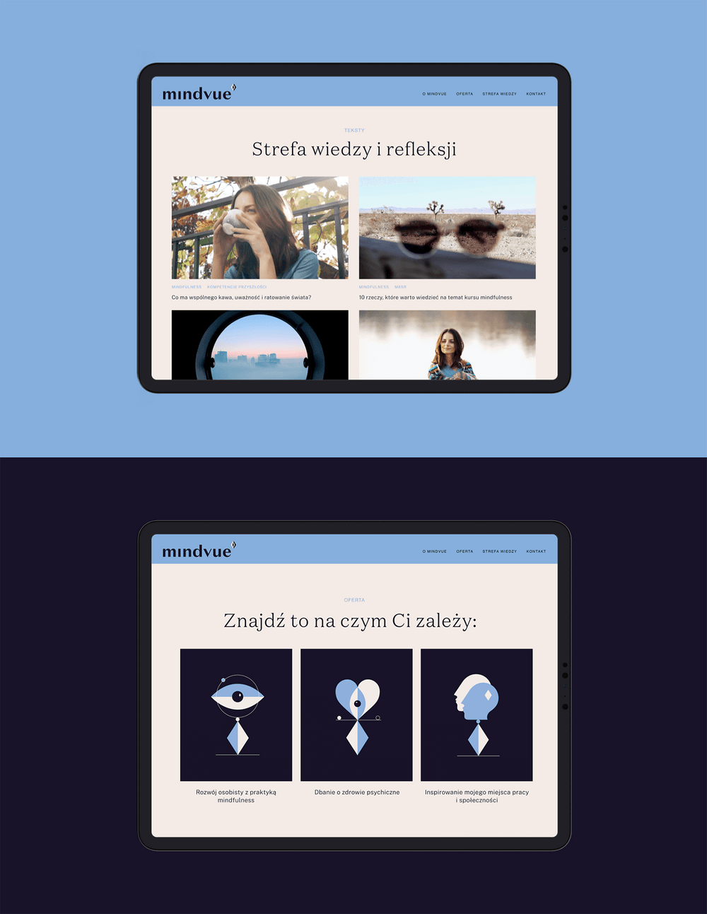 Mindvue心理健康管理LOGO設計