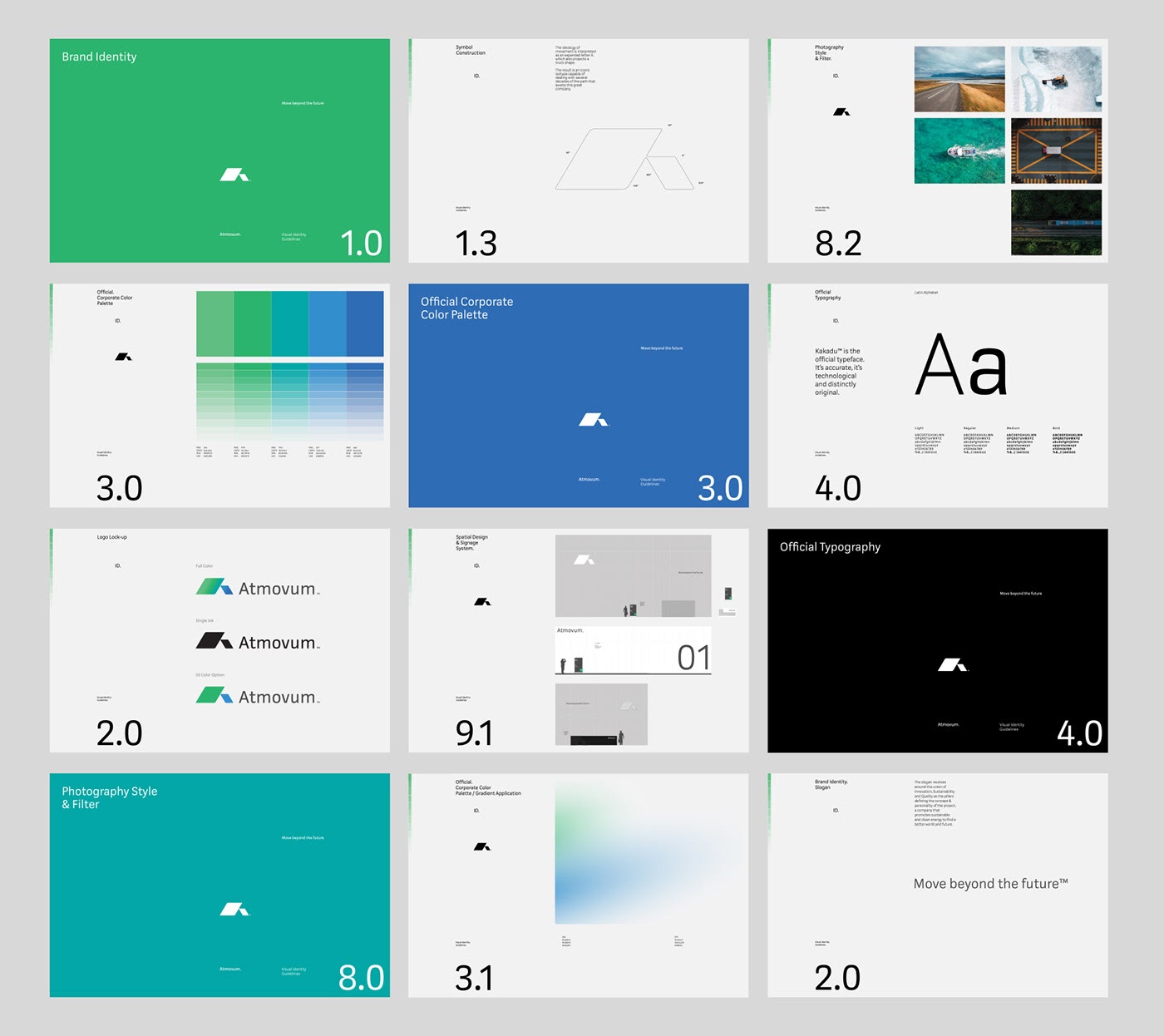 物流行業Atmovum品牌形象設計