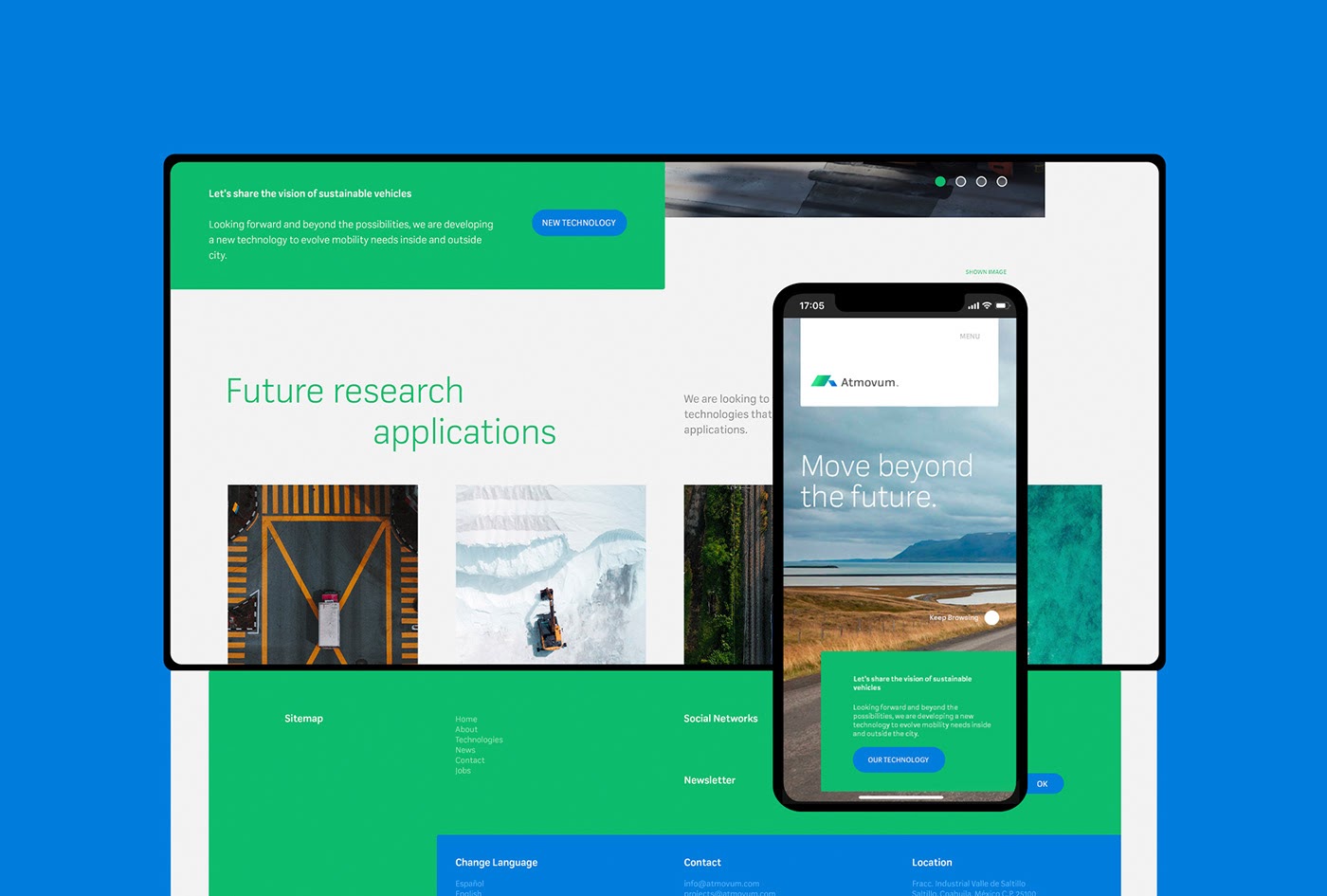 物流行業Atmovum品牌形象設計