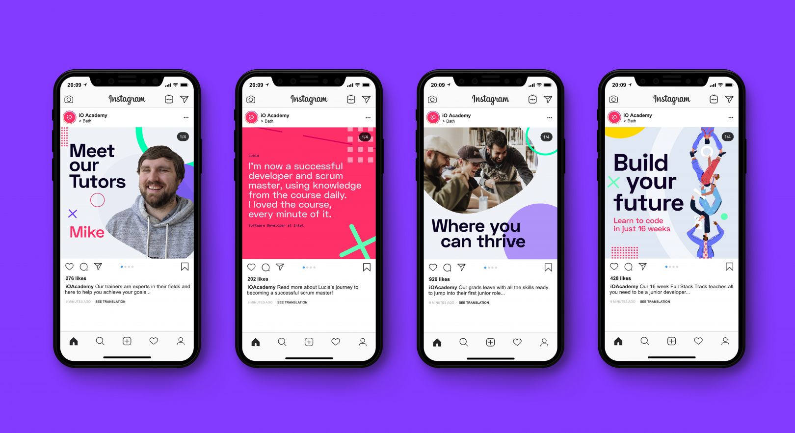 教育行業iO Academy品牌形象設計