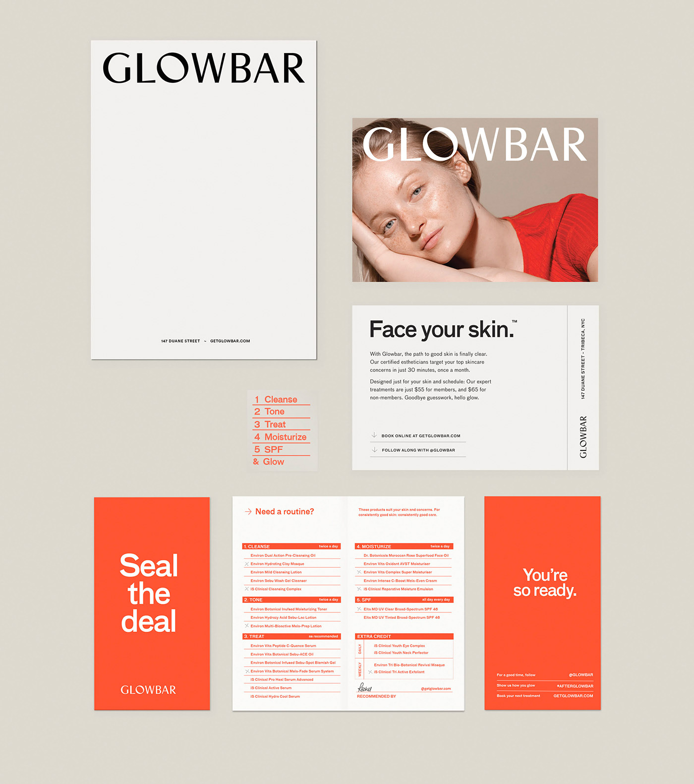 Glowbar護理店品牌形象設計 Glowbar護理店品牌形象設計