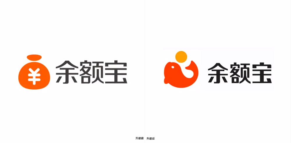 金融LOGO設(shè)計(jì)余額寶LOGO前后對(duì)比