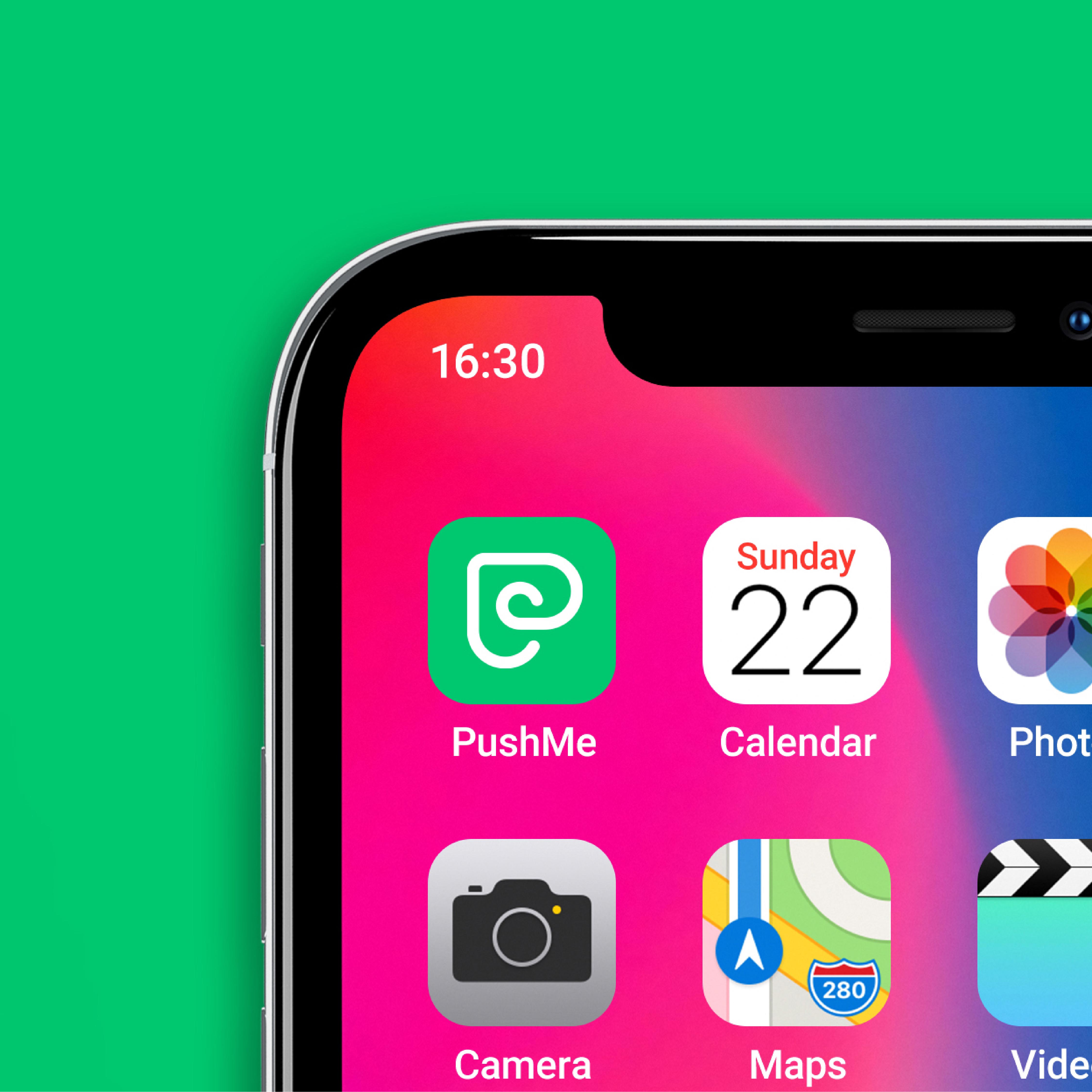 PushMe品牌標識設計