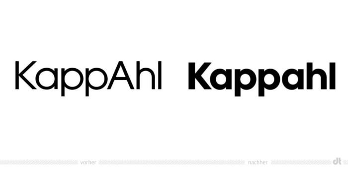 Kappahl 標志 - 之前和之后
