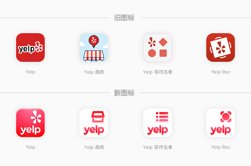 Yelp LOGO圖標設計