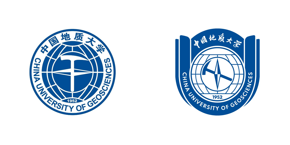 中國地質大學（北京）新舊校徽對比