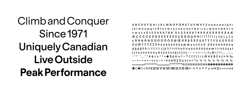 Mountain Sans 字體 
