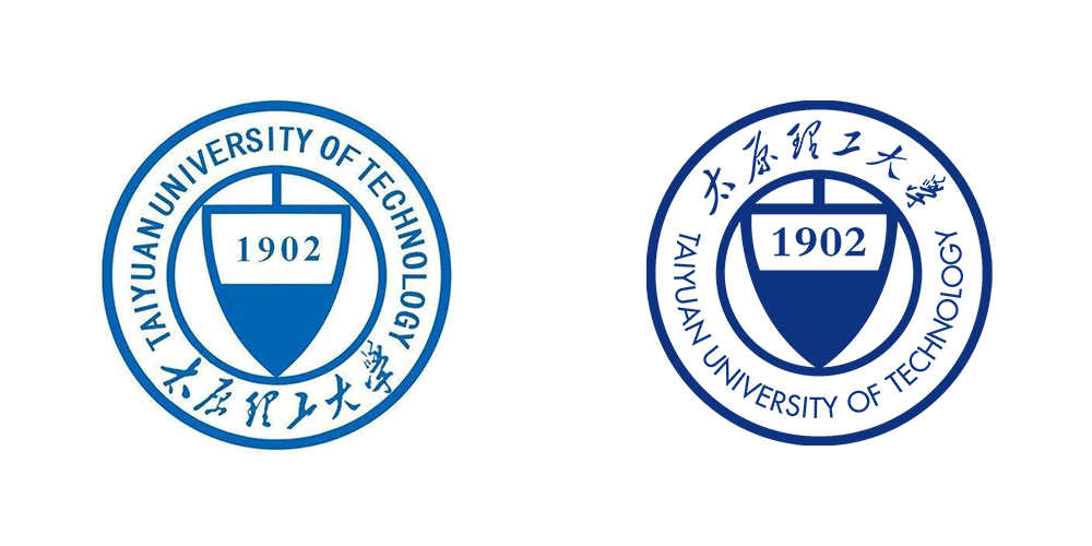 太原理工大學(xué)新舊LOGO對比（左舊右新）