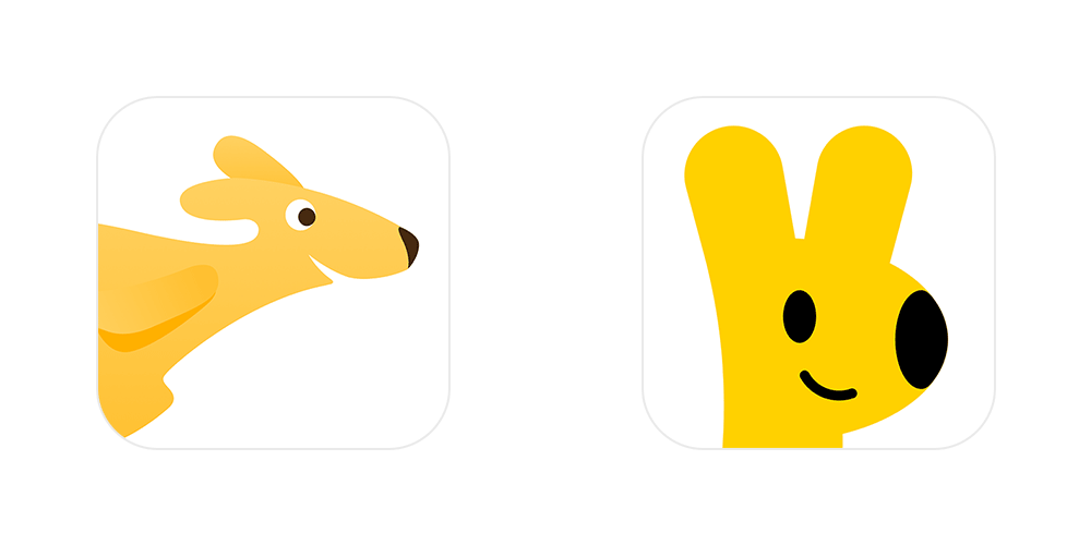 美團(tuán)外賣新舊App圖標(biāo) 