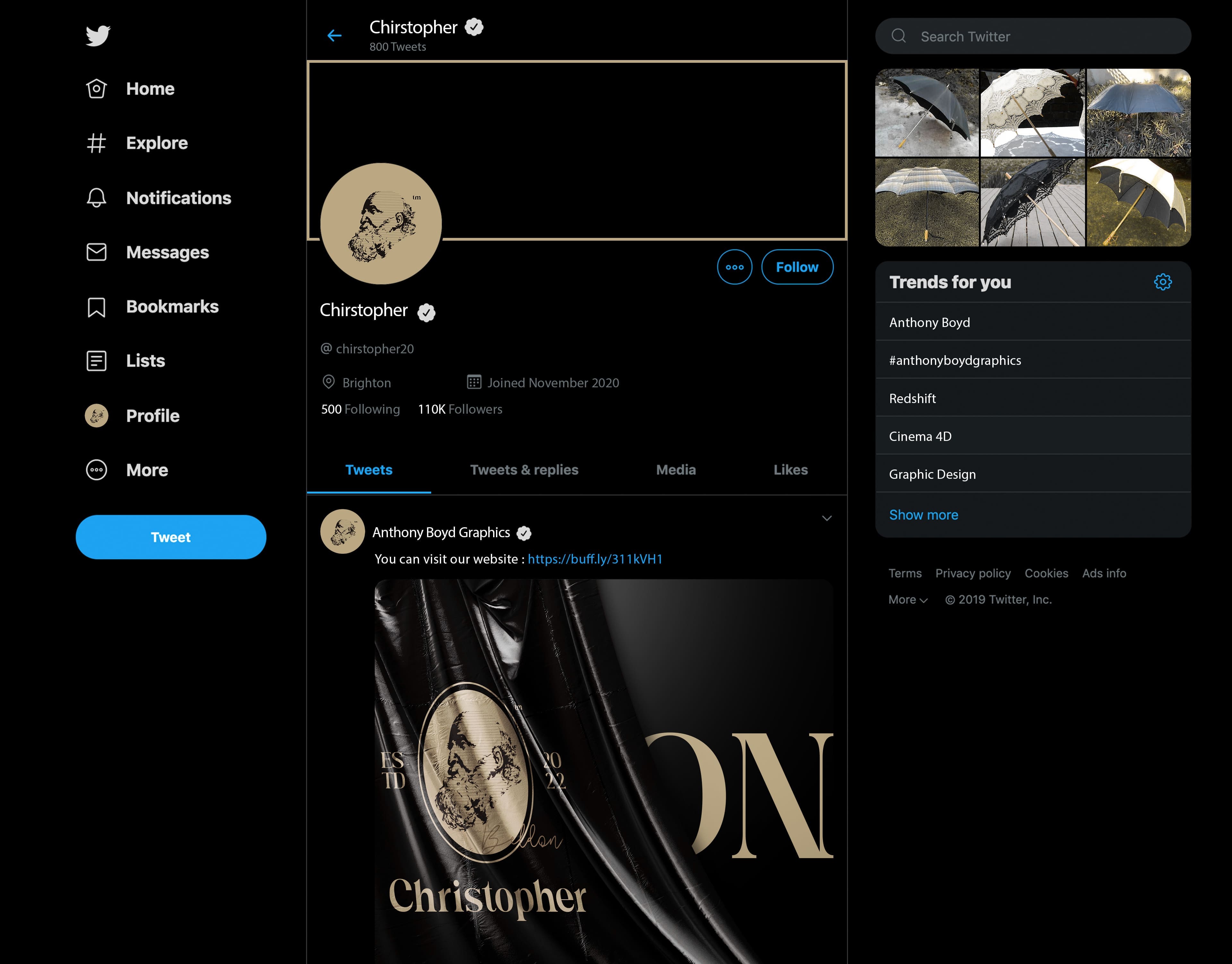 克里斯托弗 雨傘品牌形象