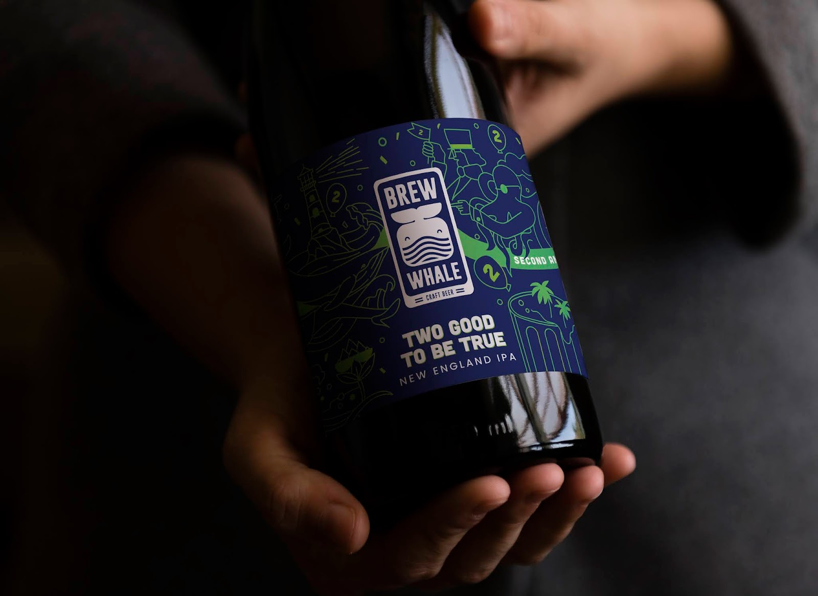 Brew Whale 啤酒包裝形象