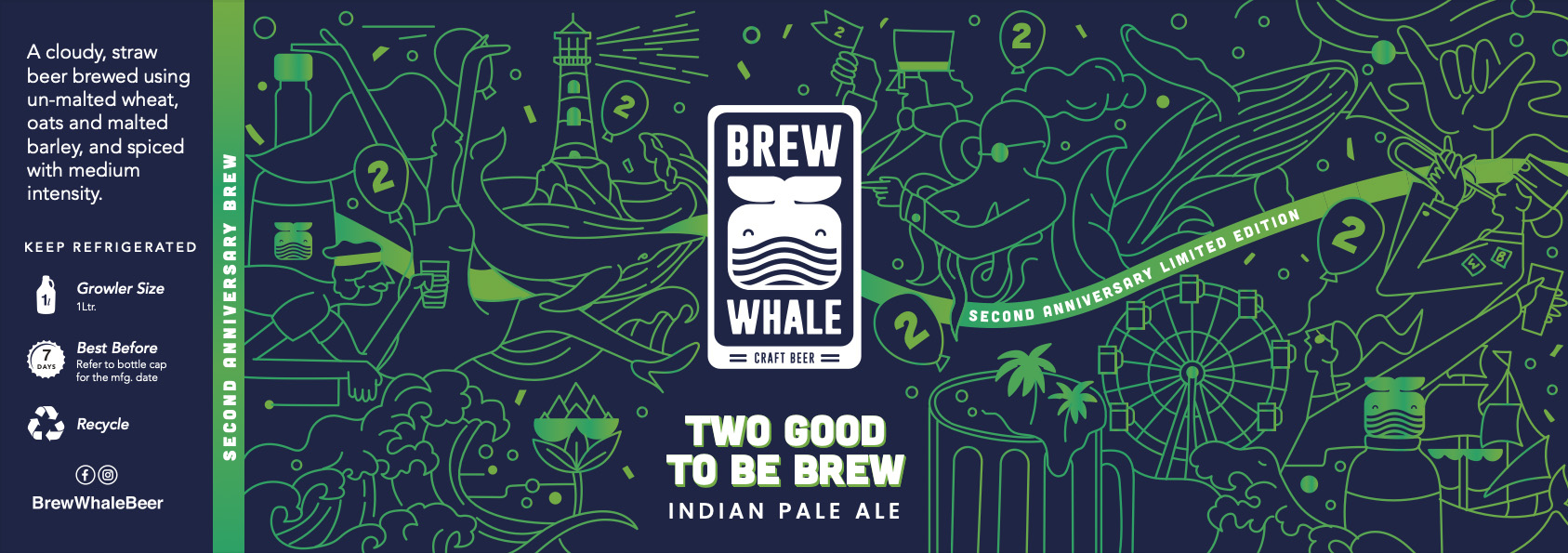 Brew Whale 啤酒包裝形象