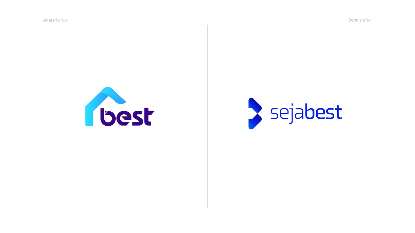 SejaBest 新舊LOGO（左舊右新）