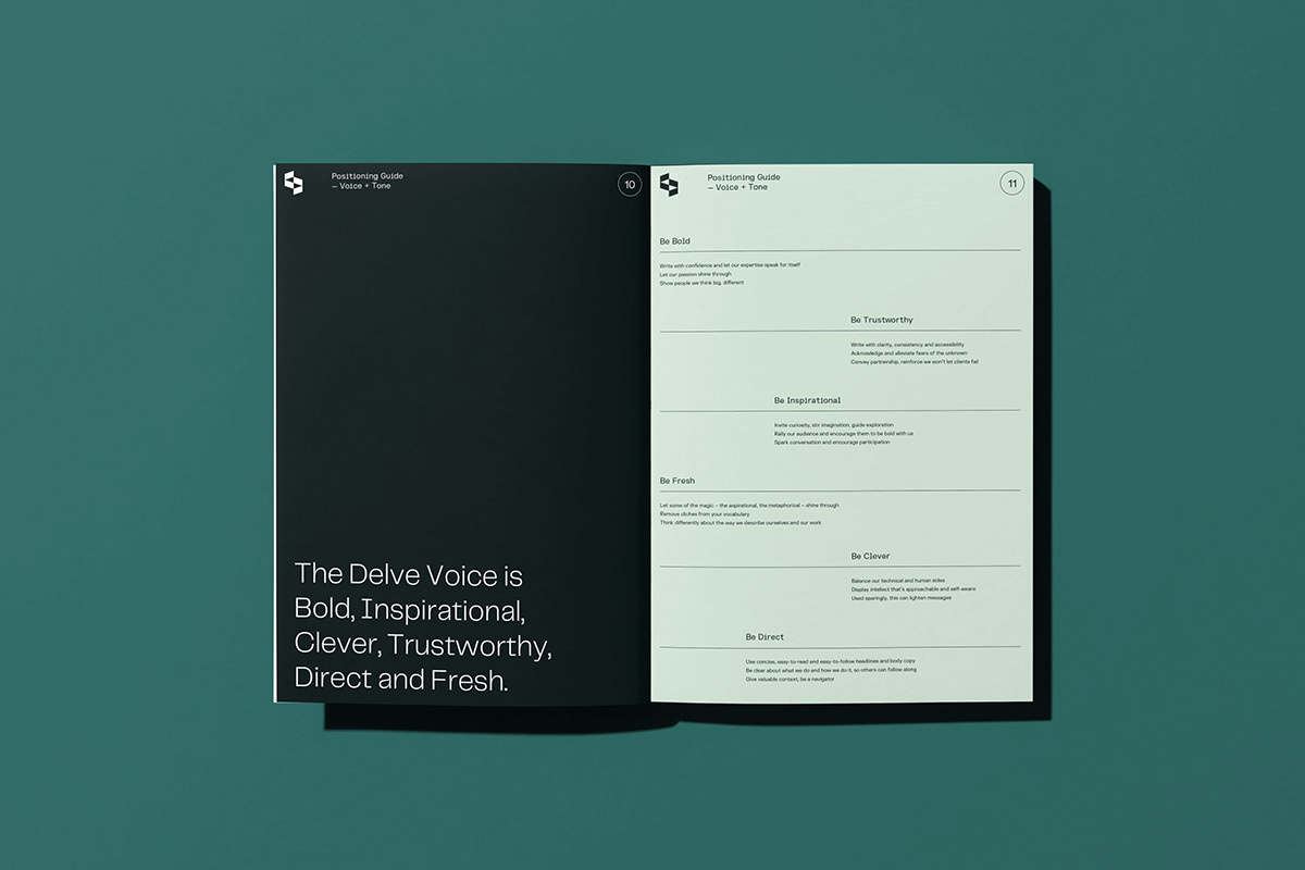 Delve 產(chǎn)品創(chuàng)新品牌形象