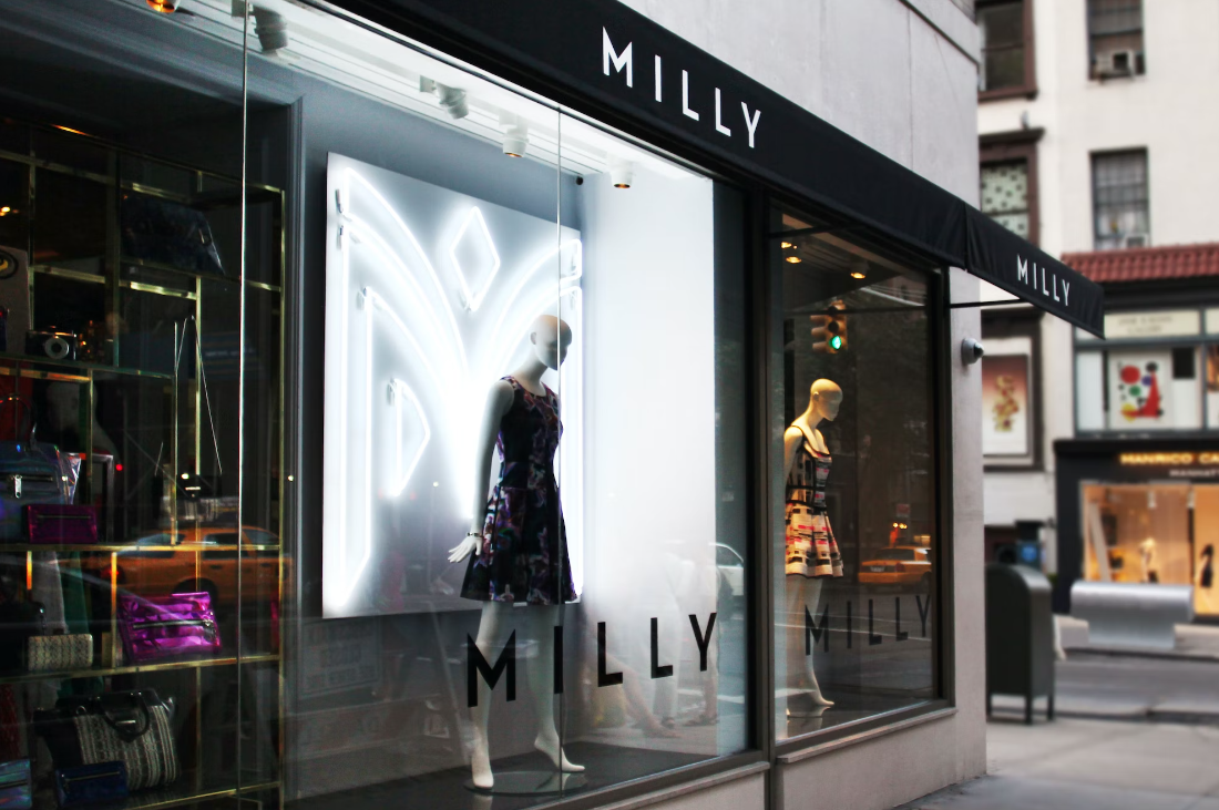 國際服裝品牌VI設計理念及應用效果-MILLY